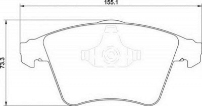 MAGNETI MARELLI 363710201755 -  Комплект тормозных колодок, дисковый тормоз